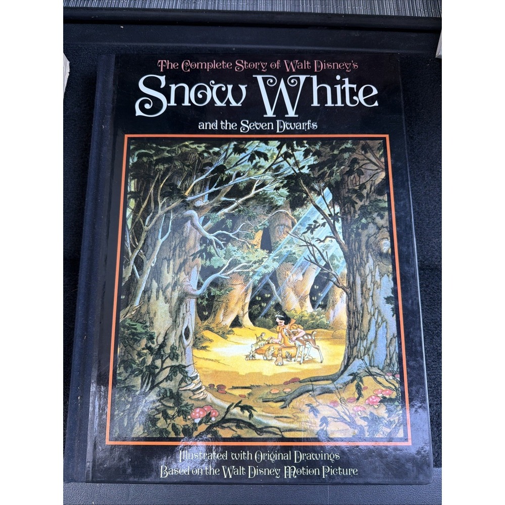 The Complete Story Of Walt Disney's Snow White And The Seven Dwarfs VTG '87 Book